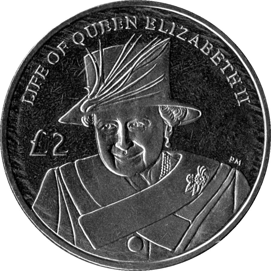 South Georgia and the South Sandwich Islands 2 Pounds Diamond Jubilee - Elizabeth II with hat