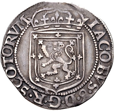 Scotland 1 Thistle Merk - James VI 8th Coinage obverse