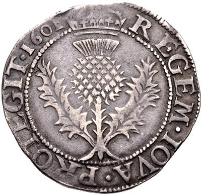 Scotland 1 Thistle Merk - James VI 8th Coinage