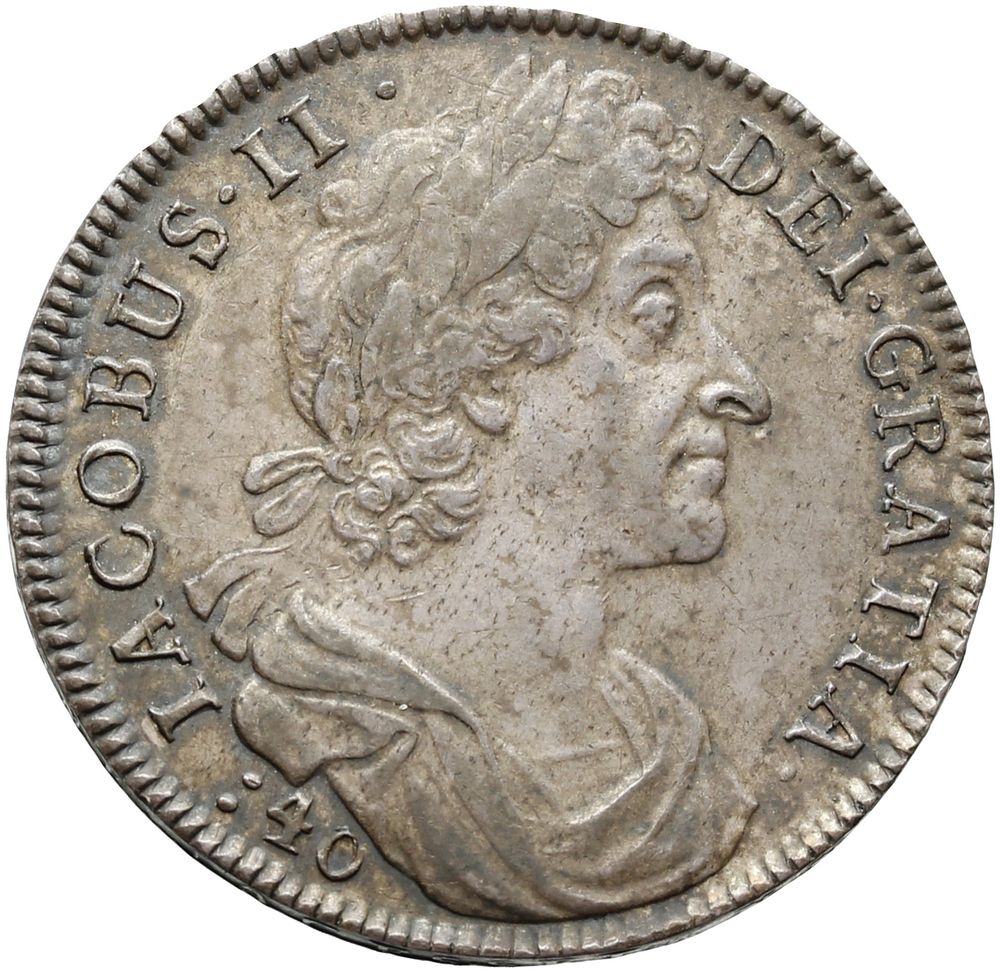 Scotland 40 Shillings - James VII obverse
