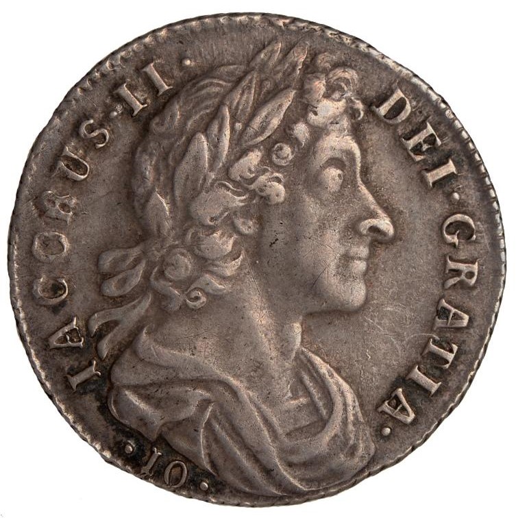 Scotland 10 Shillings - James VII obverse
