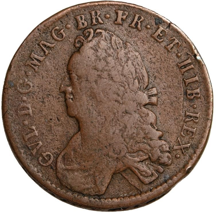 Scotland 1 Bawbee - William II obverse