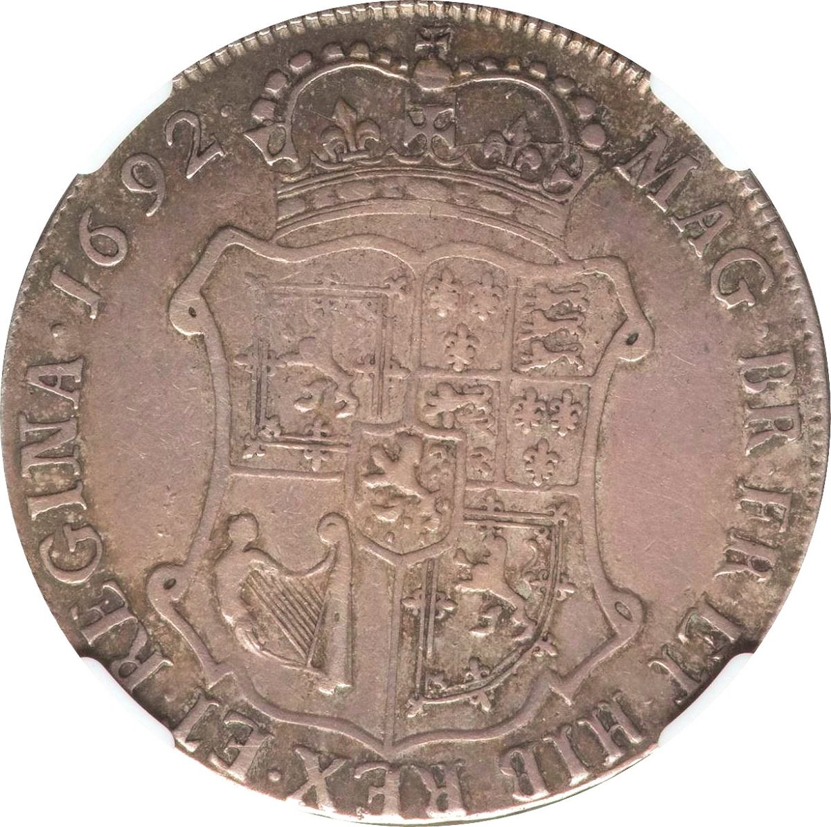 Scotland 40 Shillings - William and Mary reverse