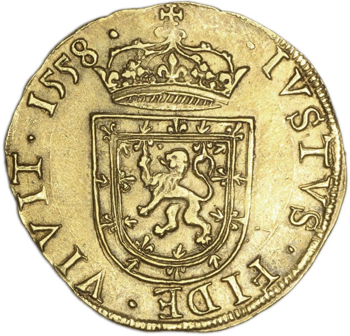 Scotland 3 Pound Piece - Mary I 1st Period reverse