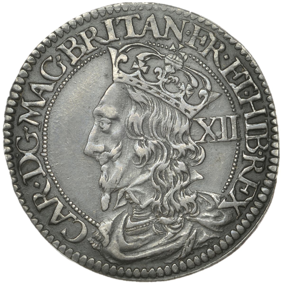 Scotland 12 Shillings - Charles I 3rd Coinage, 3rd Issue obverse