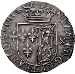 Scotland 1 Testoon - Francis and Mary 2nd Period, Type II obverse
