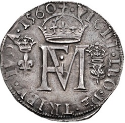 Scotland 1 Testoon - Francis and Mary 2nd Period, Type II