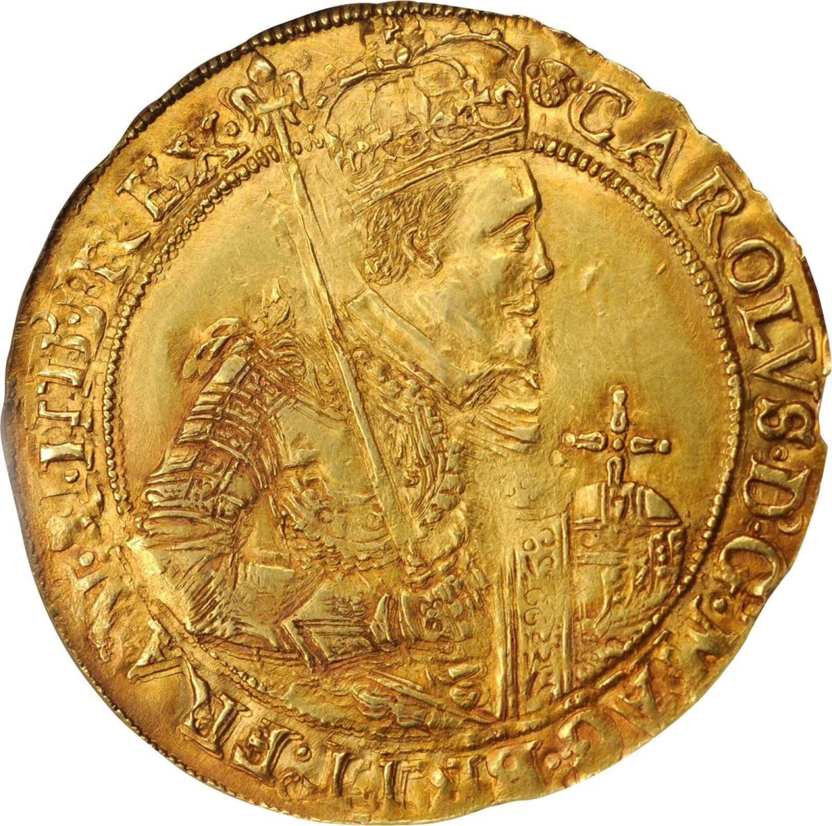 Scotland 1 Unit - Charles I 1st Coinage obverse