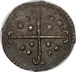 ½ Penny - Elizabeth I 7th issue reverse