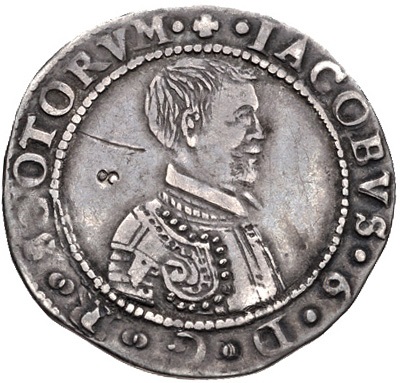 Scotland 5 Shillings - James VI 7th Coinage obverse