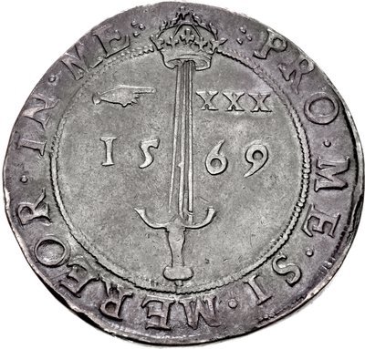 Scotland 1 Ryal - James VI 1st Coinage reverse