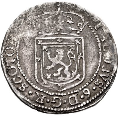 Scotland ½ Thistle Merk - James VI 8th Coinage obverse