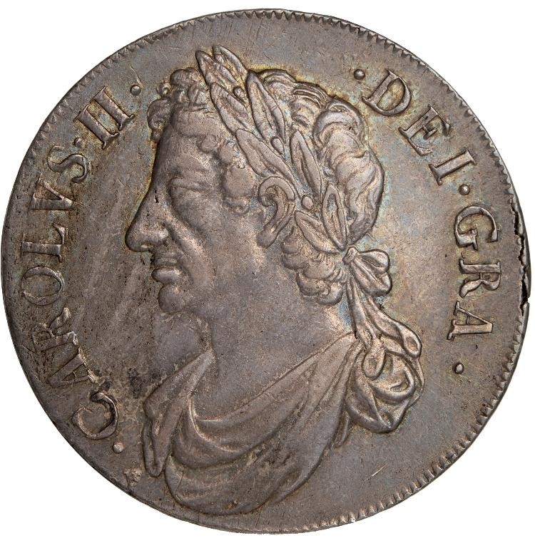 Scotland 1 Dollar - Charles II 2nd Coinage obverse