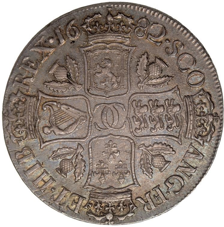 Scotland 1 Dollar - Charles II 2nd Coinage reverse