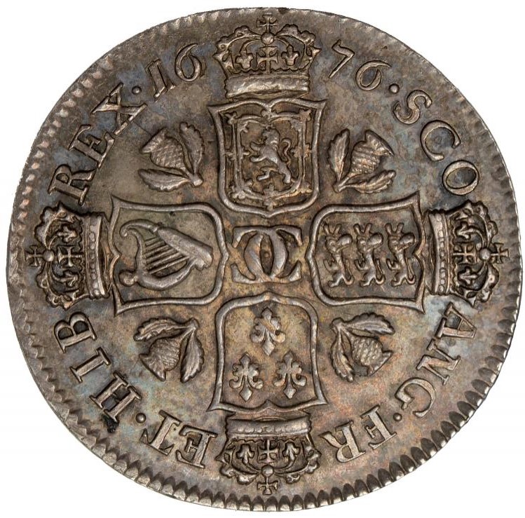 Scotland ¼ Dollar - Charles II 2nd Coinage reverse