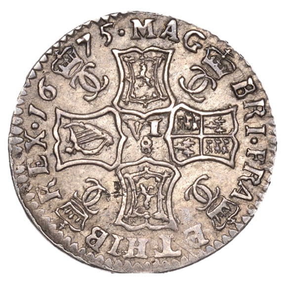 Scotland ½ Merk - Charles II 1st Coinage, Type III