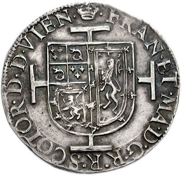Scotland 1 Testoon - Francis and Mary 2nd Period, Type I obverse