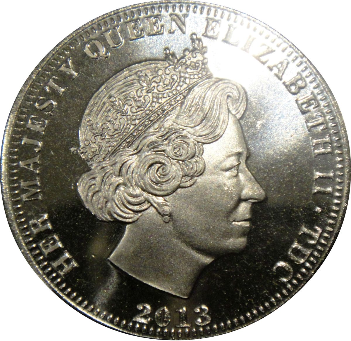 Tristan da Cunha ½ Crown - Elizabeth II Coronation obverse