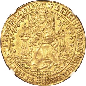 1 Sovereign - Henry VIII 2nd coinage obverse