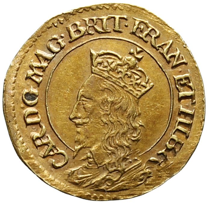 Scotland 1 Britain Halfcrown - Charles I 3rd Coinage, 1st Issue obverse