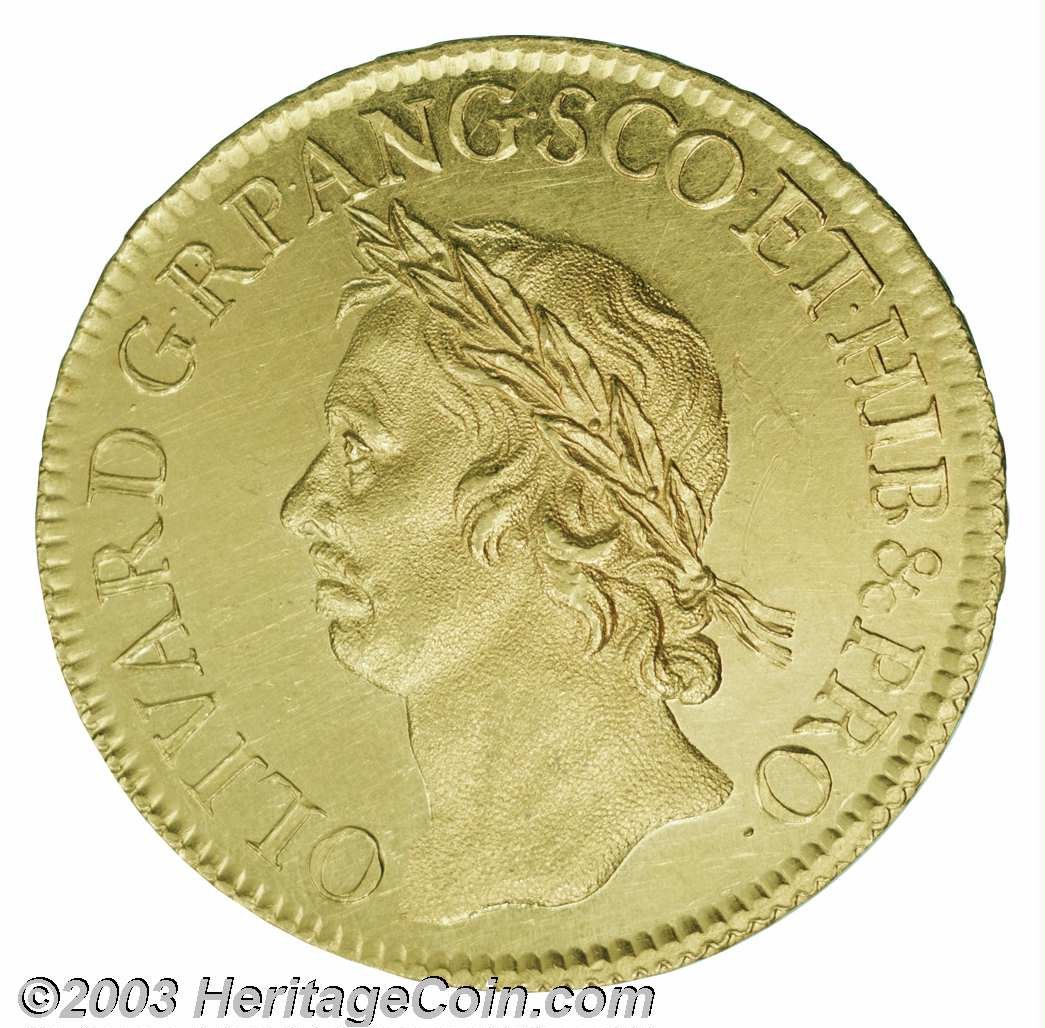 50 Shillings - Oliver Cromwell obverse