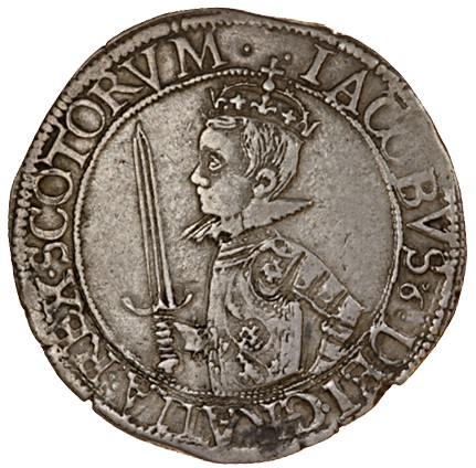 Scotland 20 Shillings - James VI 4th Coinage obverse