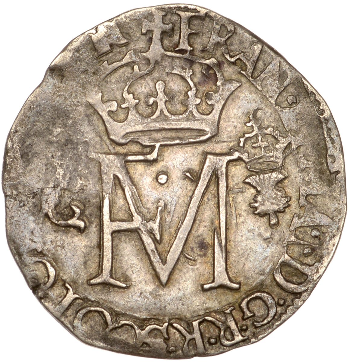 Scotland 1 Nonsunt - Francis and Mary 2nd Period obverse