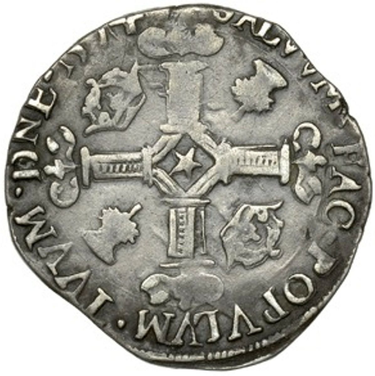 Scotland ¼ Merk - James VI 2nd Coinage reverse