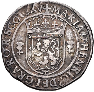 Scotland ⅔ Ryal - Mary and Henry Darnley 4th Period obverse