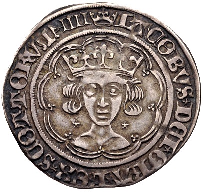 Scotland 1 Groat - James IV Light Coinage, Type III obverse