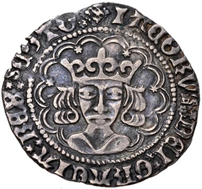 Scotland 1 Groat - James IV Heavy Coinage, Type IIb obverse