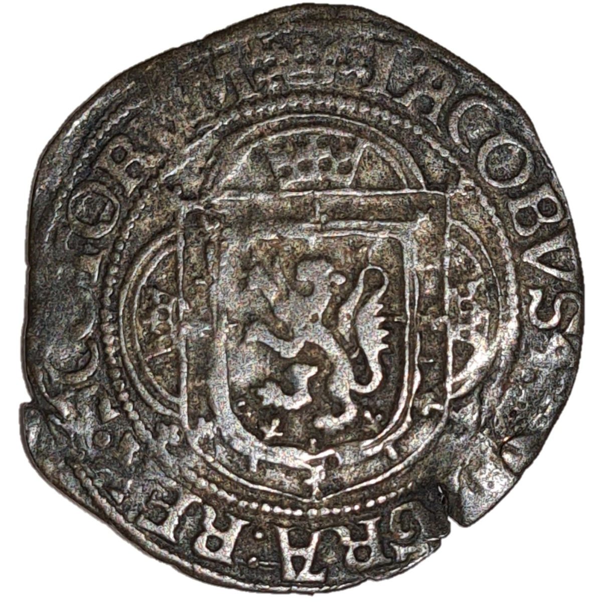 Scotland 1 Plack - James IV Type IV obverse