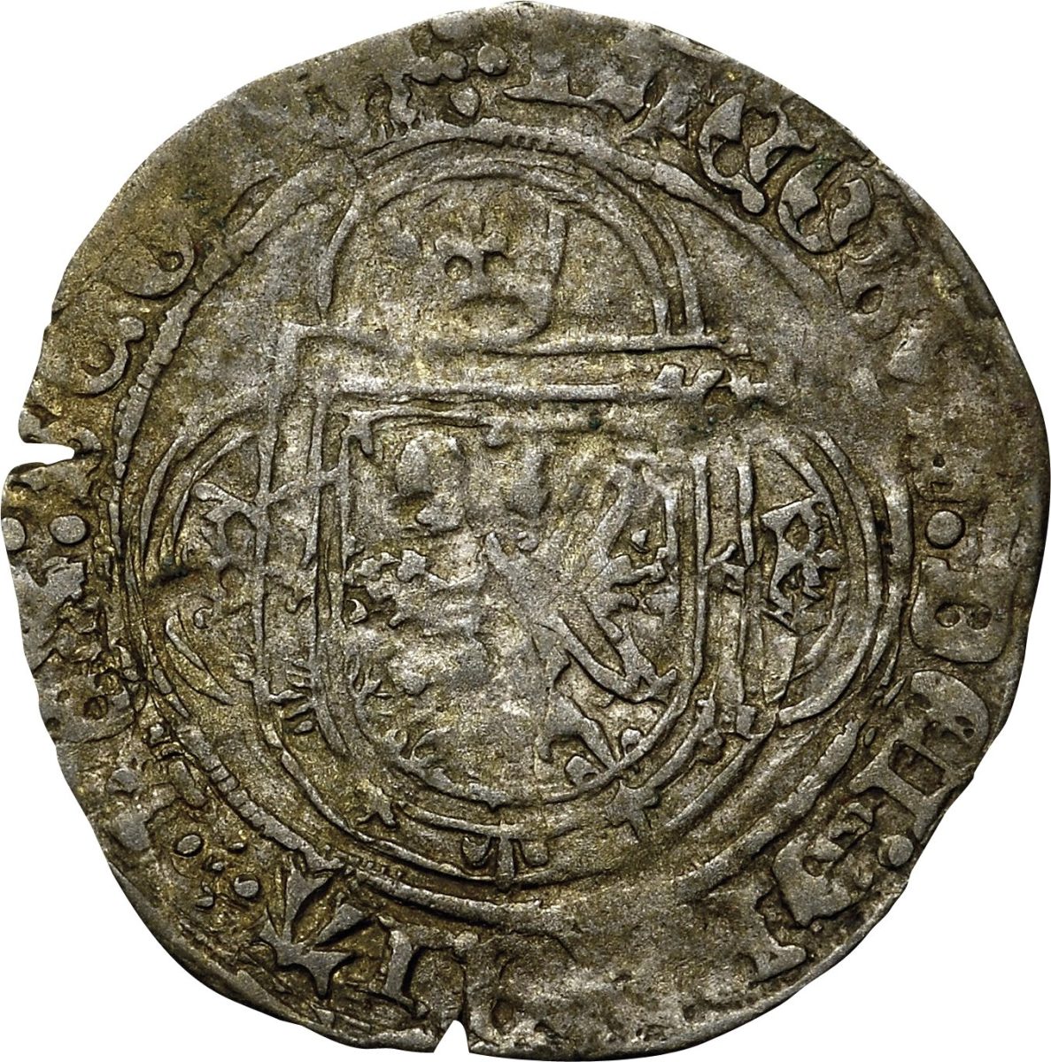 Scotland 1 Plack - James IV Type II obverse