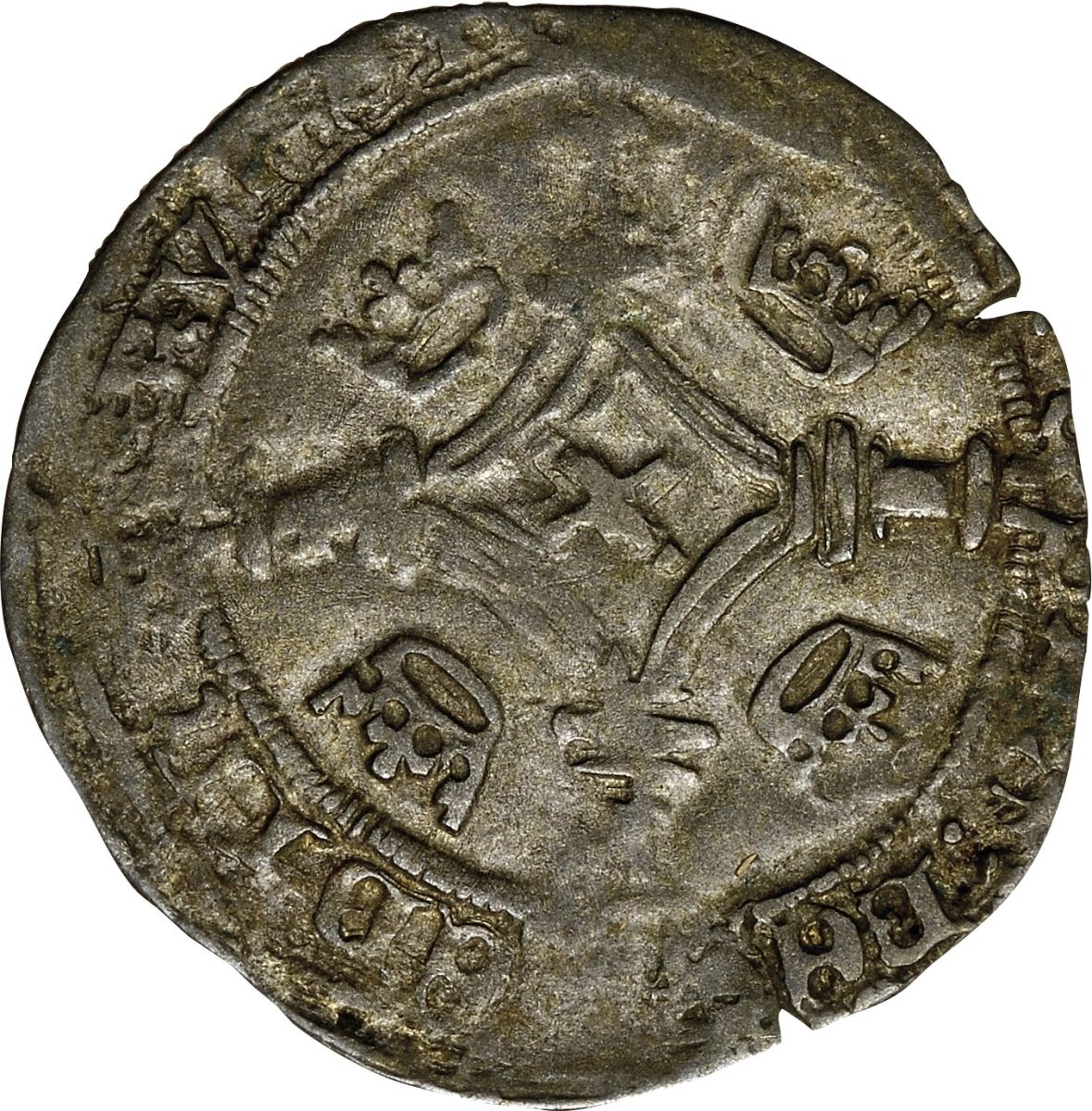 Scotland 1 Plack - James IV Type II reverse