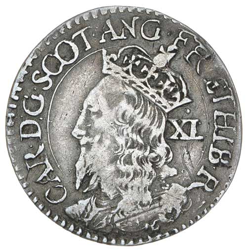 Scotland 40 Pence - Charles I 3rd Coinage, 3rd Issue obverse