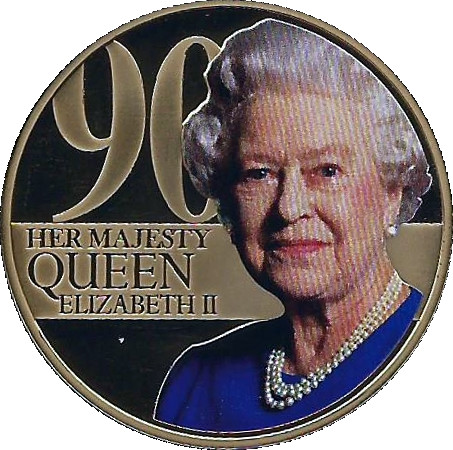 Guernsey 50 Pence - Elizabeth II 90th birthday of Queen Elizabeth II