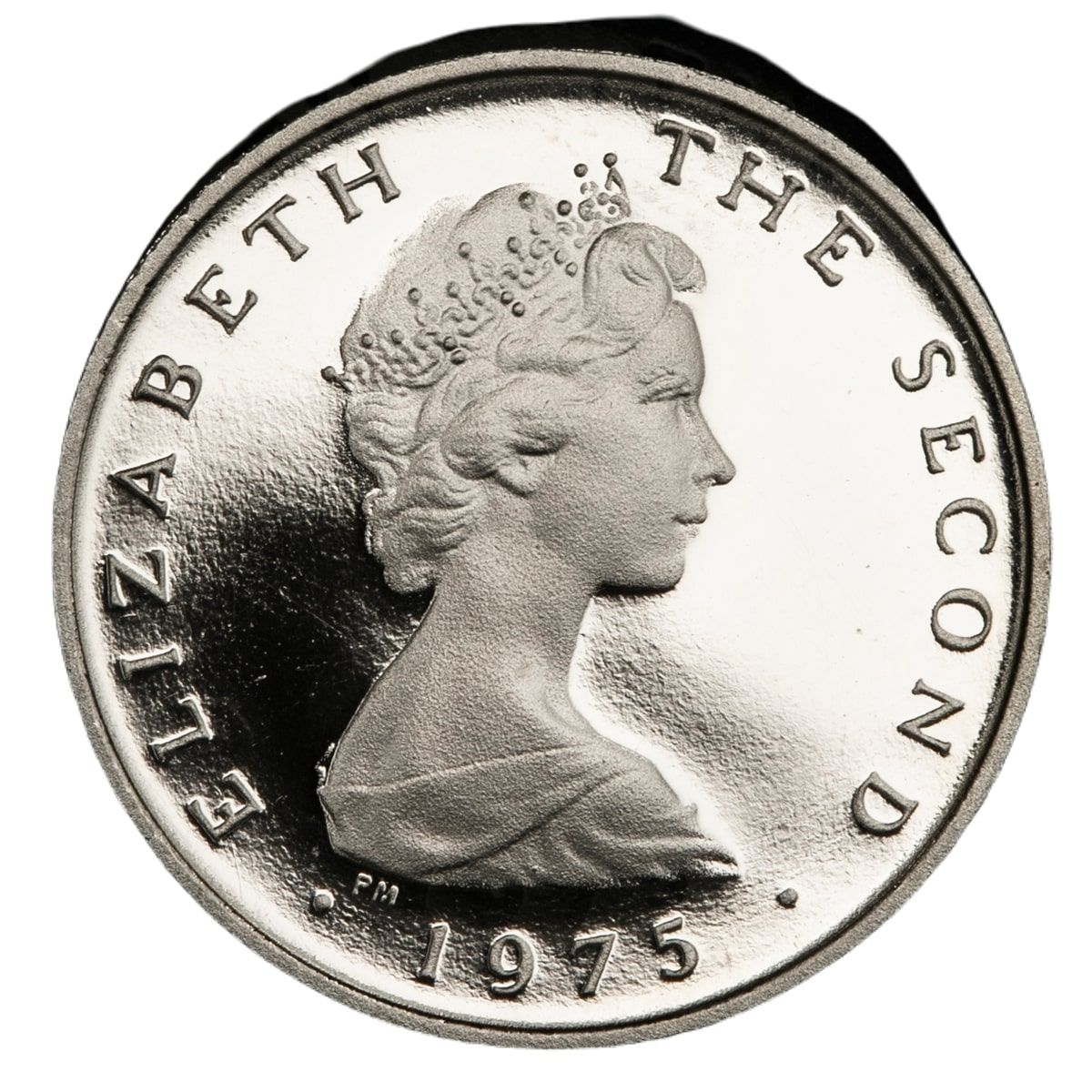 Isle of Man ½ New Penny - Elizabeth II Ragwort; Platinum obverse
