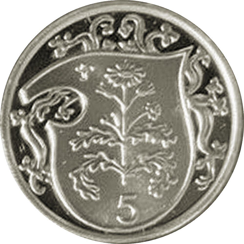 Isle of Man 5 Pence - Elizabeth II Cushag; Silver Proof