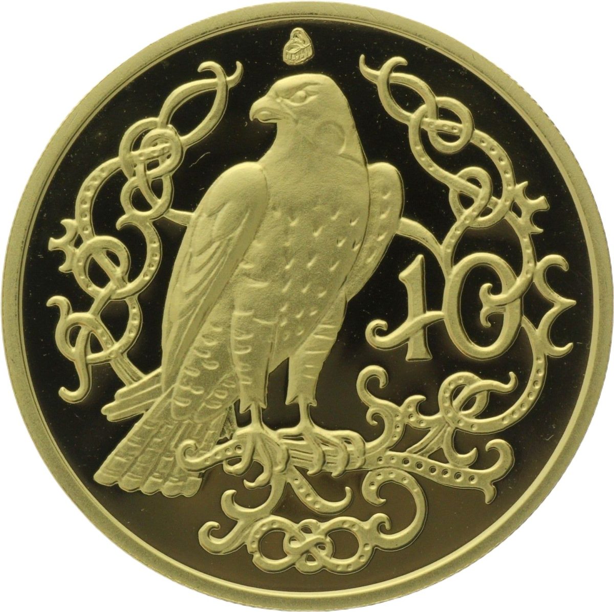 Isle of Man 10 Pence - Elizabeth II Falcon; Gold