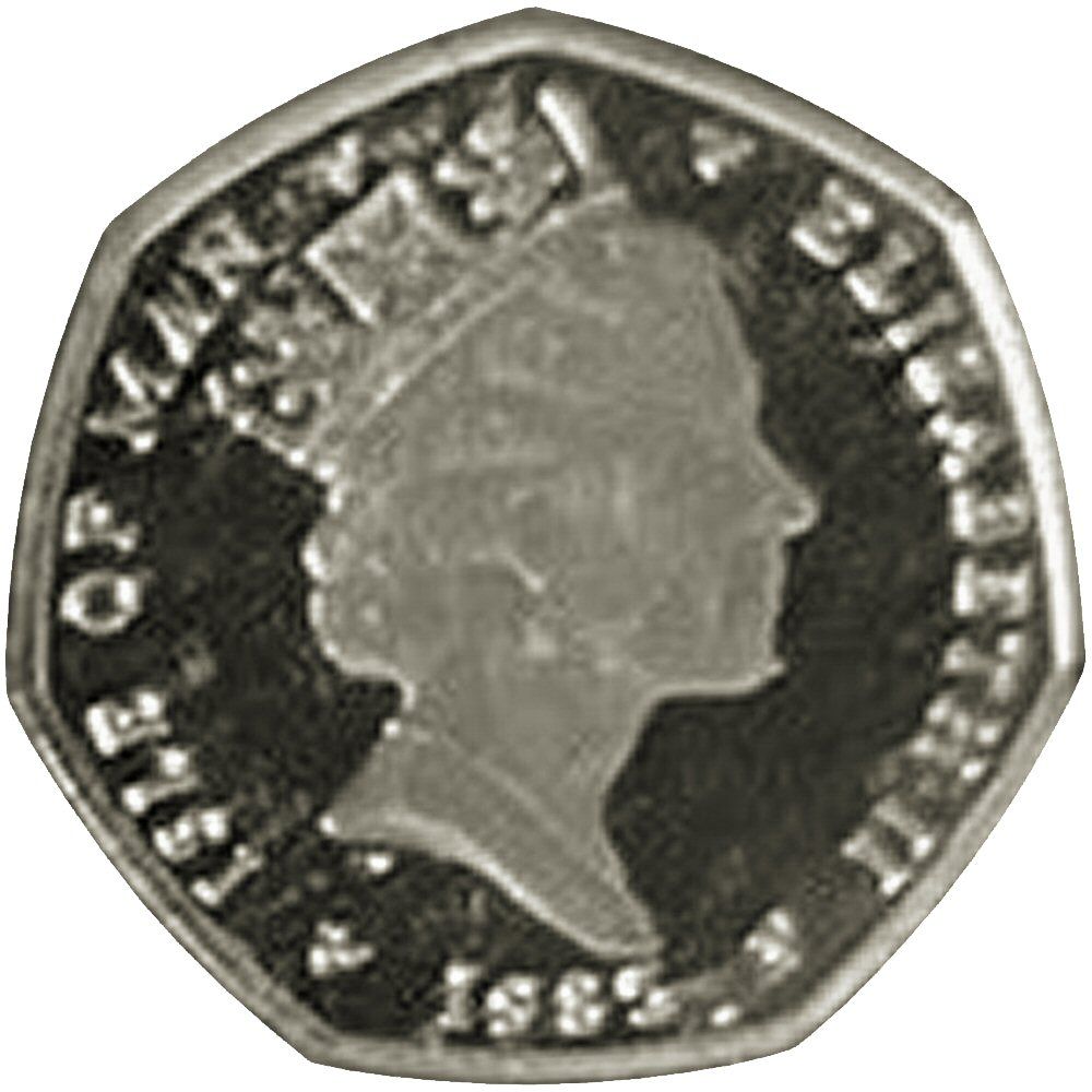 Isle of Man 20 Pence - Elizabeth II Atlantic herring; Silver obverse