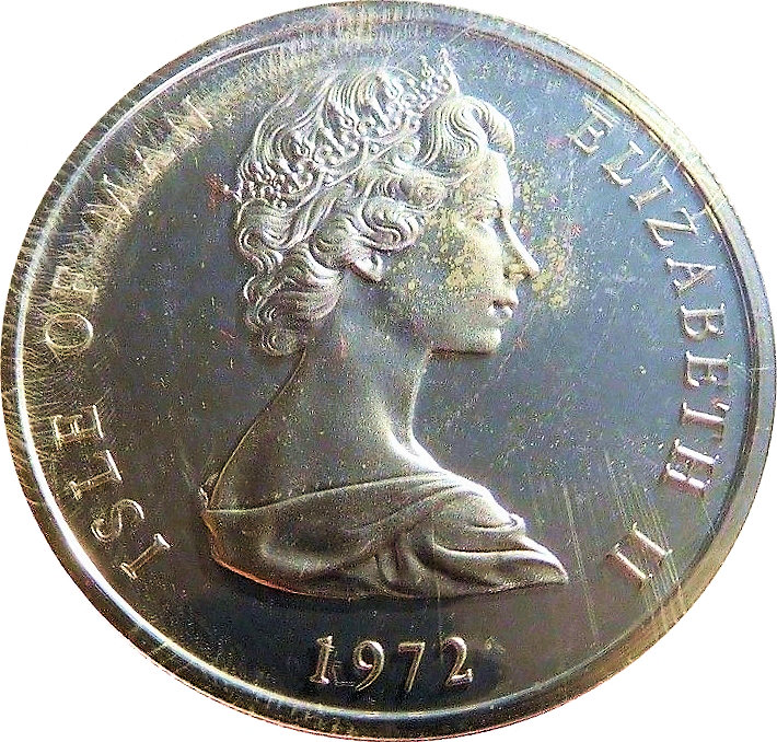 Isle of Man 25 Pence - Elizabeth II Royal Wedding Anniversary; Silver Proof Issue obverse