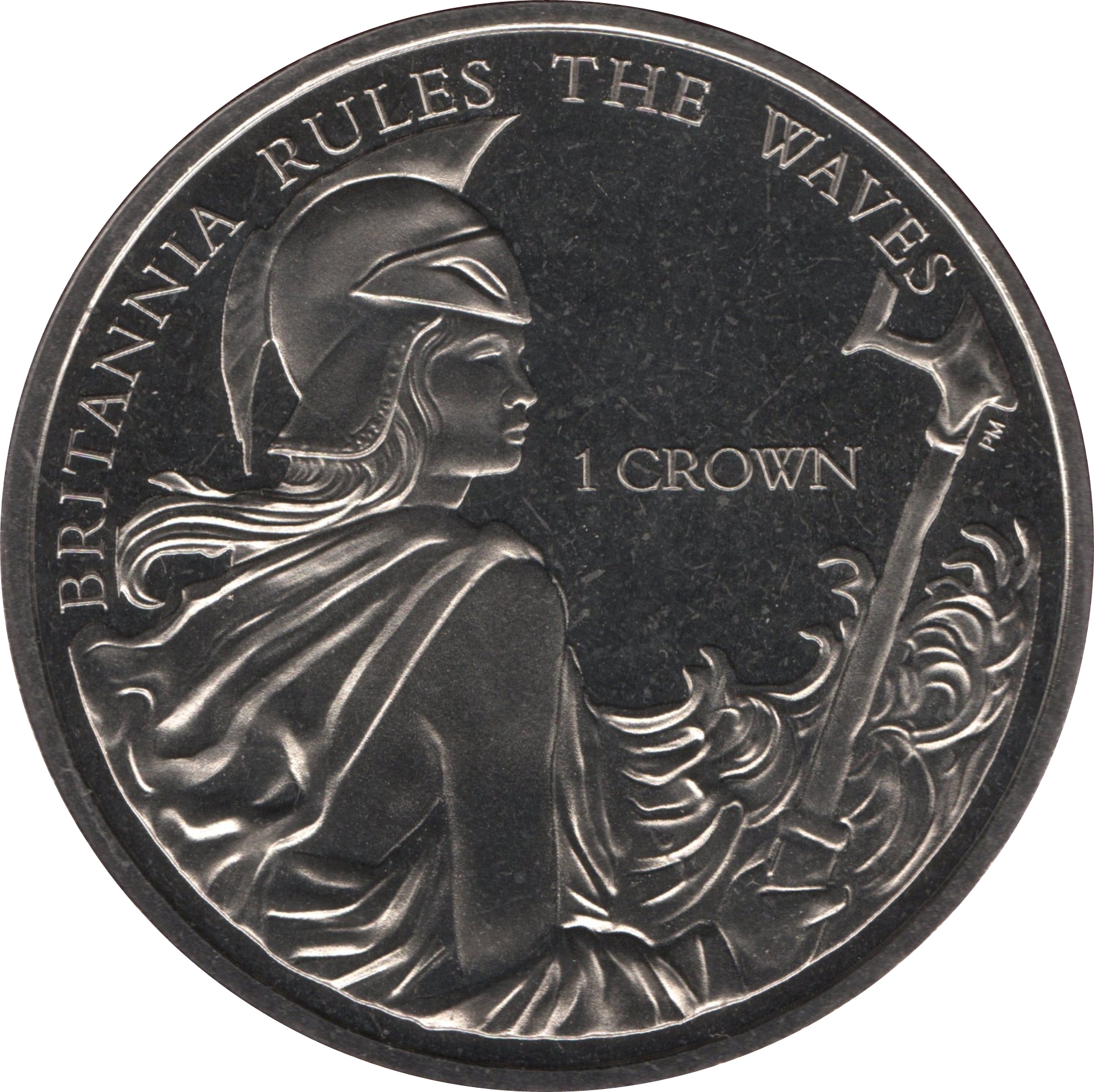 Falkland Islands 1 Crown - Elizabeth II 275th Anniversary Composition Rule Britannia
