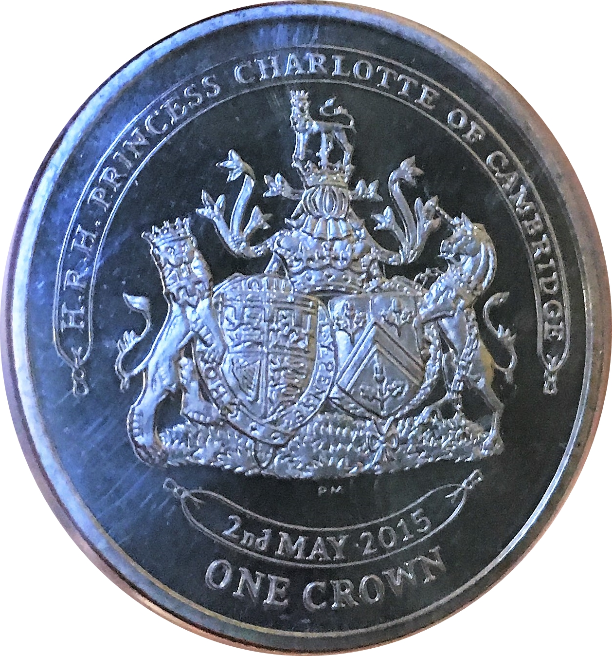 Ascension Island 1 Crown - Elizabeth II Princess Charlotte of Cambridge