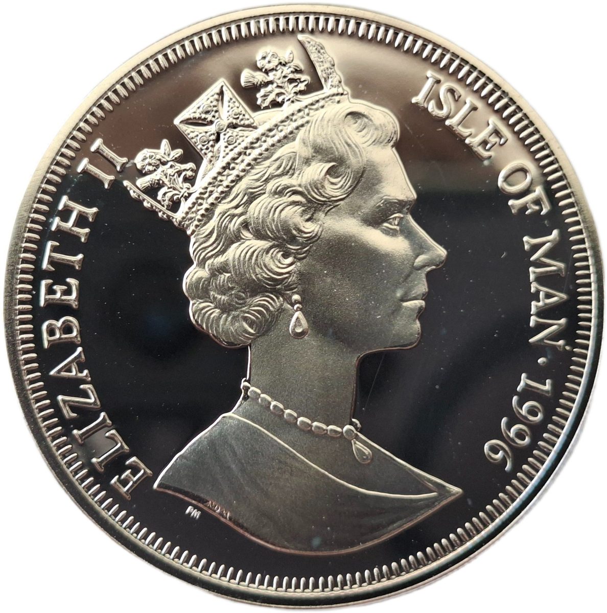 Isle of Man 1 Crown - Elizabeth II Euro 1996-Winner obverse