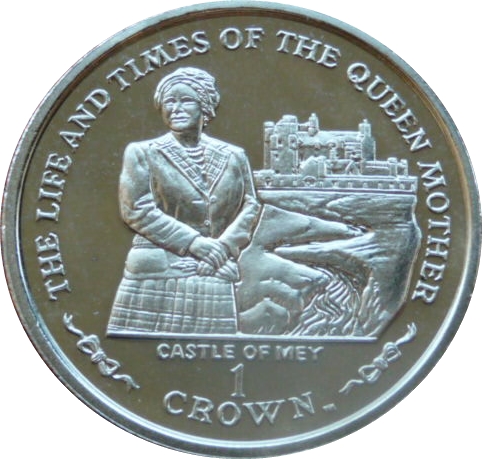 Isle of Man 1 Crown - Elizabeth II Castle of Mey