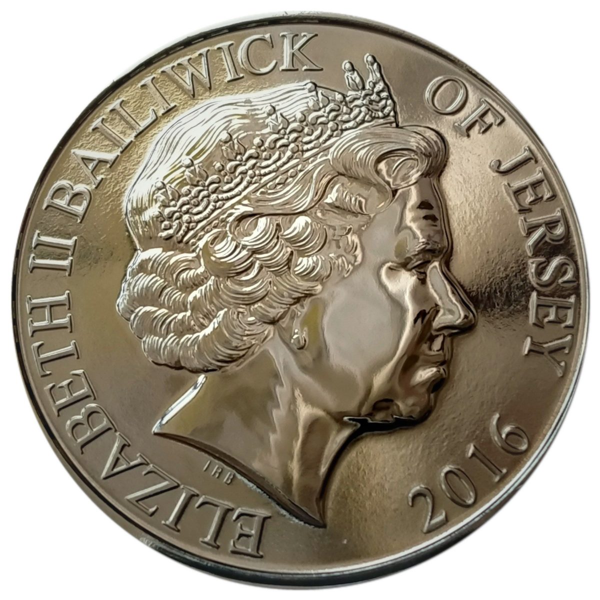 Jersey 5 Pounds - Elizabeth II Remembrance Day 2016 obverse