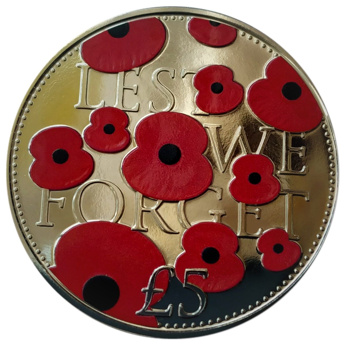 Jersey 5 Pounds - Elizabeth II Remembrance Day 2016