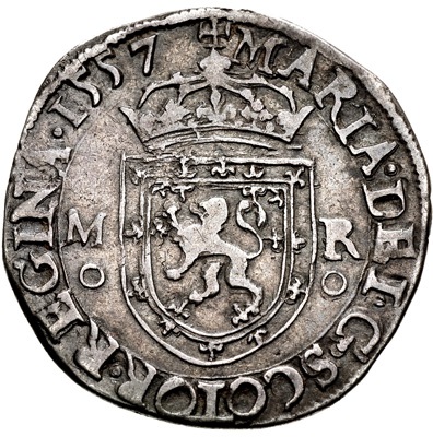 Scotland 1 Testoon - Mary I 1st Period, Type IIIb obverse