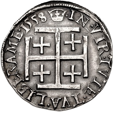 Scotland 1 Testoon - Mary I 1st Period, Type IIIb