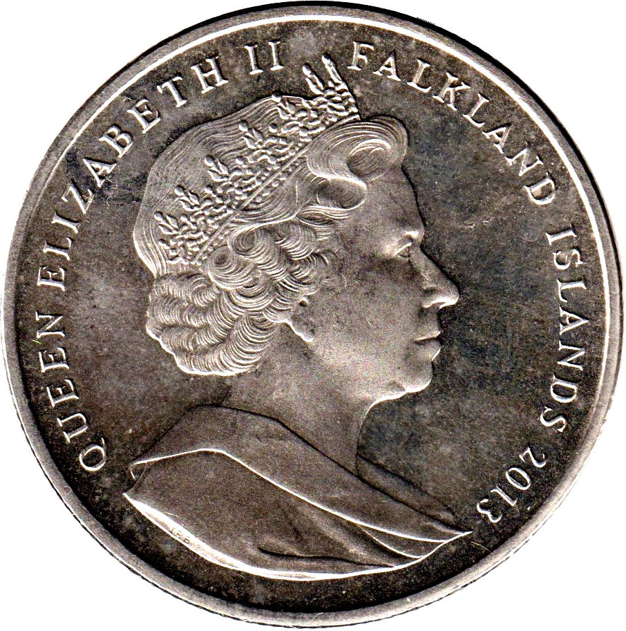 Falkland Islands 1 Crown - Elizabeth II 60th Anniversary of the Coronation of Queen Elizabeth II obverse